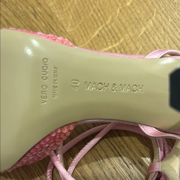 MACH & MACH Pink to Purple Ombre Heels - Picture 2 of 5